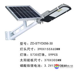 小金豆一體化太陽能庭院燈 20W、30W、50W型號全解析